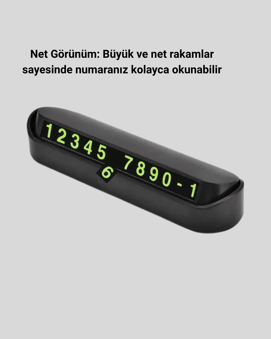 Alüminyum Kasa Gri Çevirmeli Araç İçi Telefon Numaratörü 5