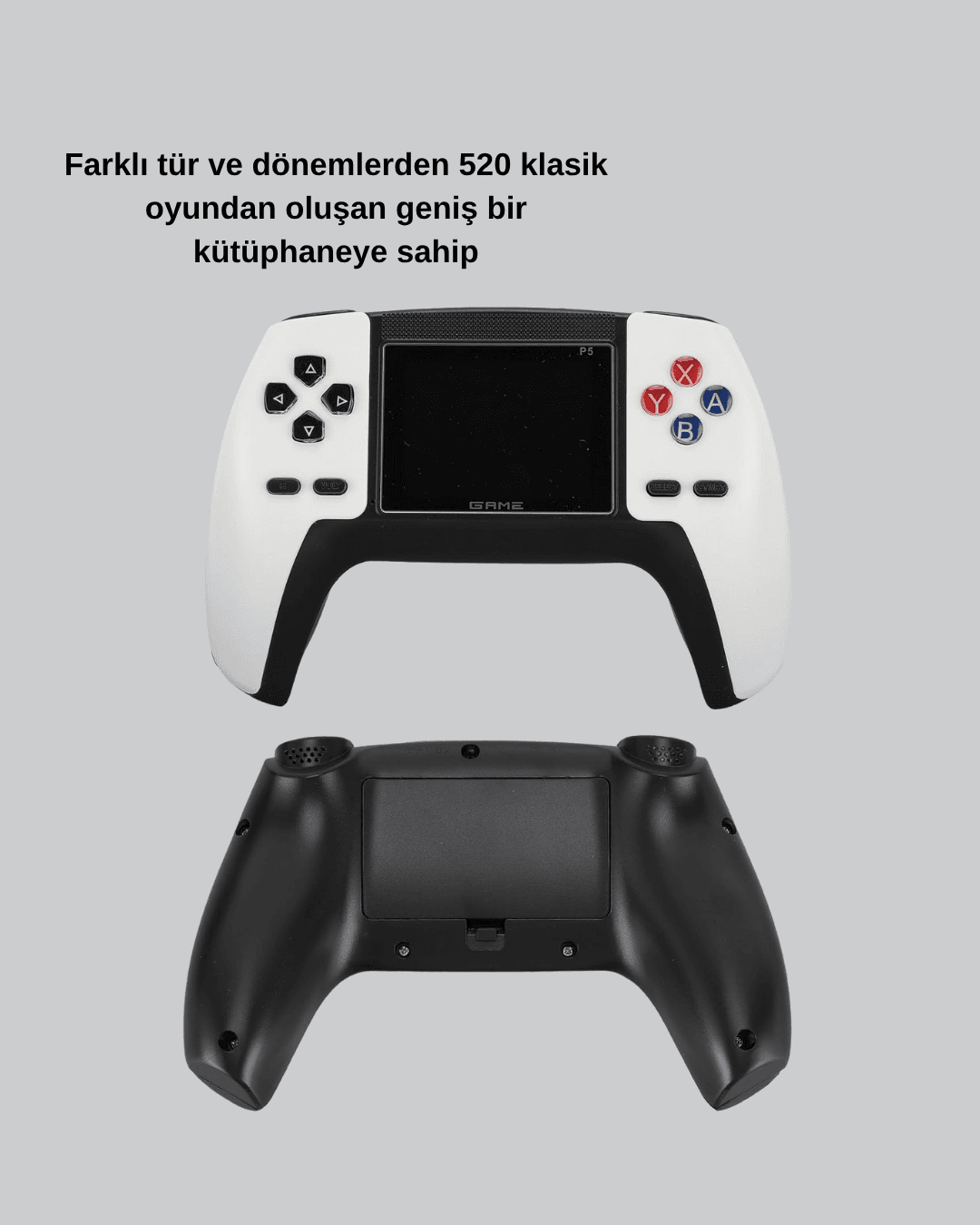 520 Klasik Oyunlu Retro Konsol Şarj Edilebilir Pil Ergonomik Taşınabilir Oyun Cihazı 5