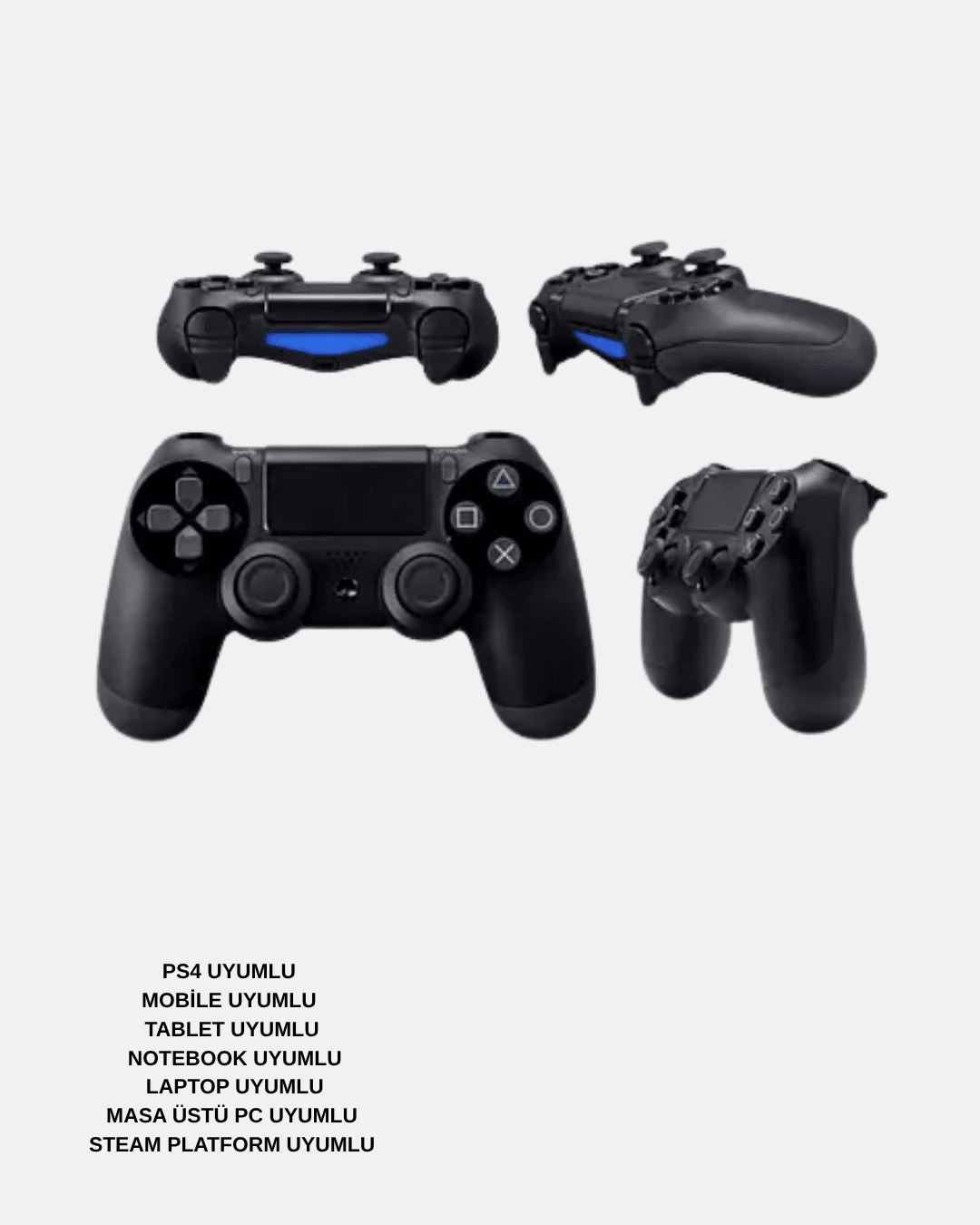 Bluetooth Oyun Kolu – Titreşimli, PS4, Steam, PC, Mobil ve Tablet Uyumlu 5
