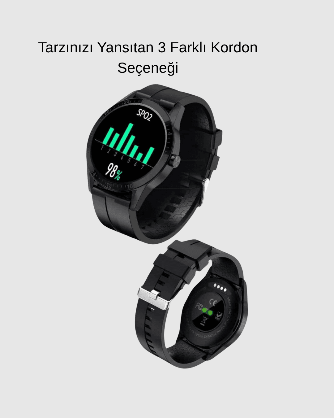 3 Kordonlu AMOLED Akıllı Saat – Sağlık Takipli 5