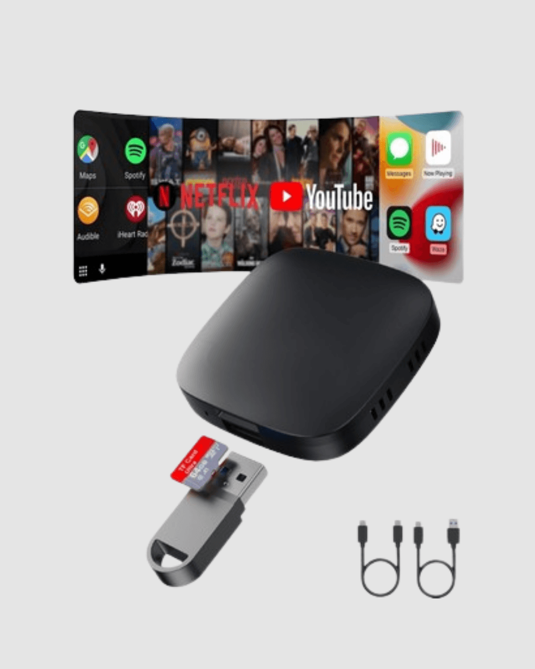 Android Auto Kablosuz Adaptör Bluetooth 5.0 ve 5.8GHz WiFi Destekli 5