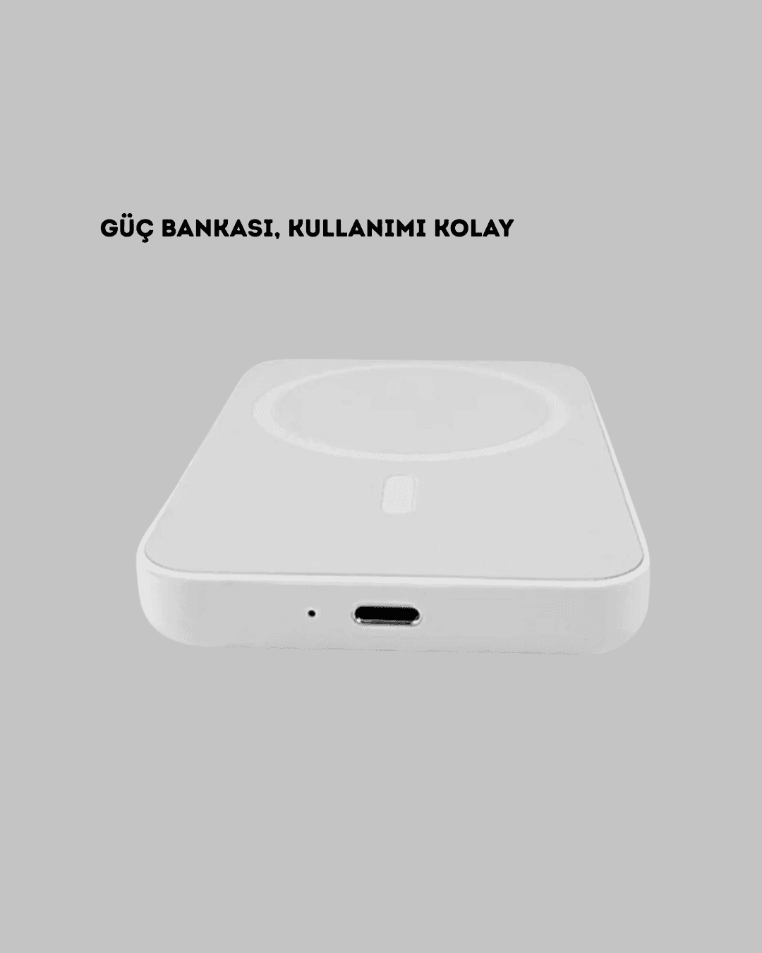 Manyetik Kablosuz Powerbank – iPhone 12/13/14/15 Uyumlu, Hızlı Şarjlı, Ultra Hafif 5