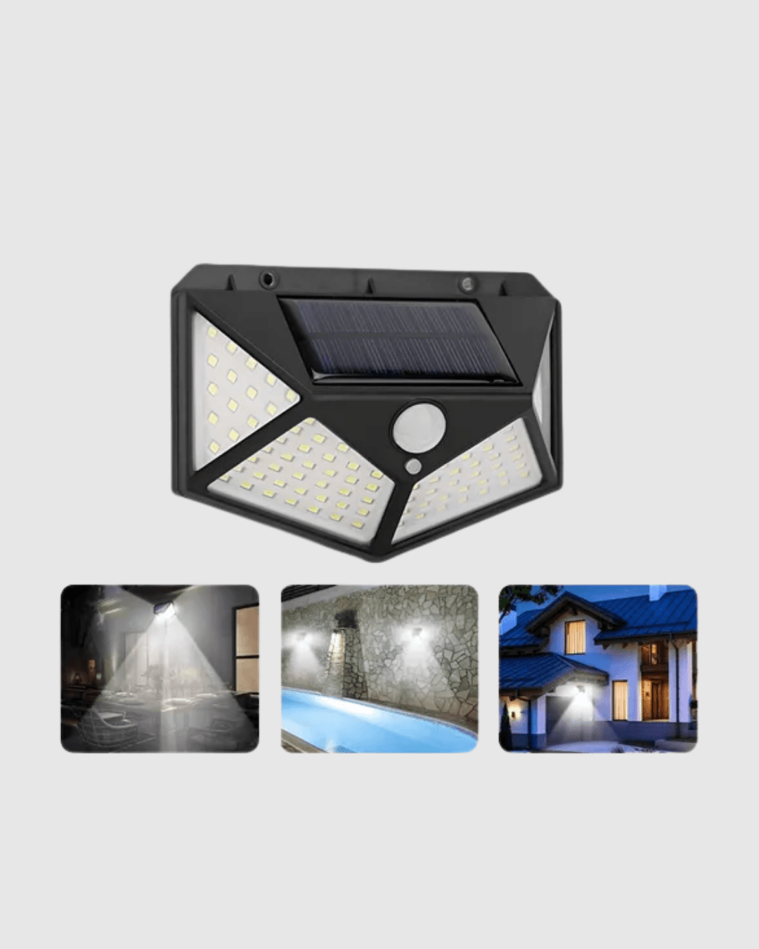 Solar Güçlü 100 LED Bahçe Lambası – Enerji Tasarruflu, Suya Dayanıklı ve Geniş Açılı Işık 5