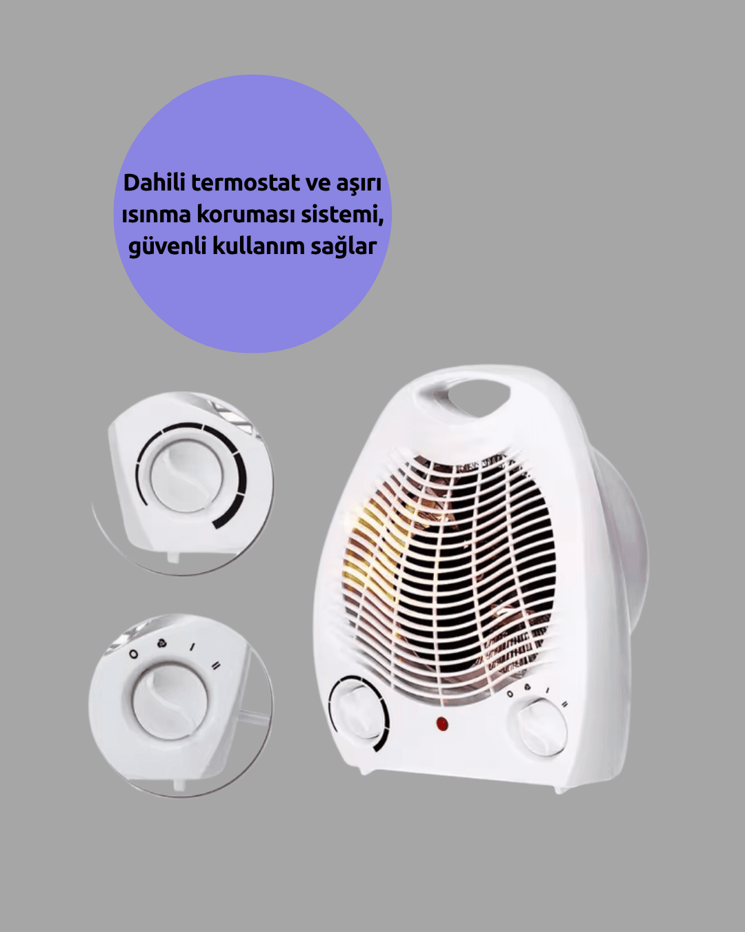 Fanlı Elektrikli Isıtıcı 3