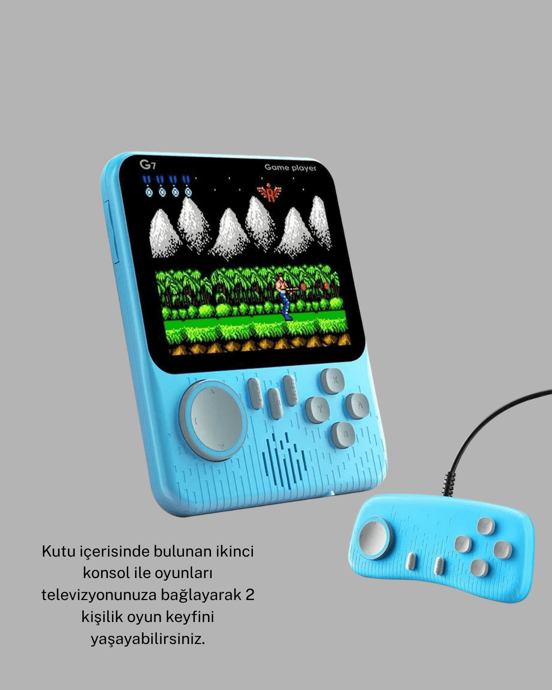 666 Oyunlu Retro Mini Oyun Konsolu – 3.5" LCD Ekran ve Çift Kişilik Oyun 6