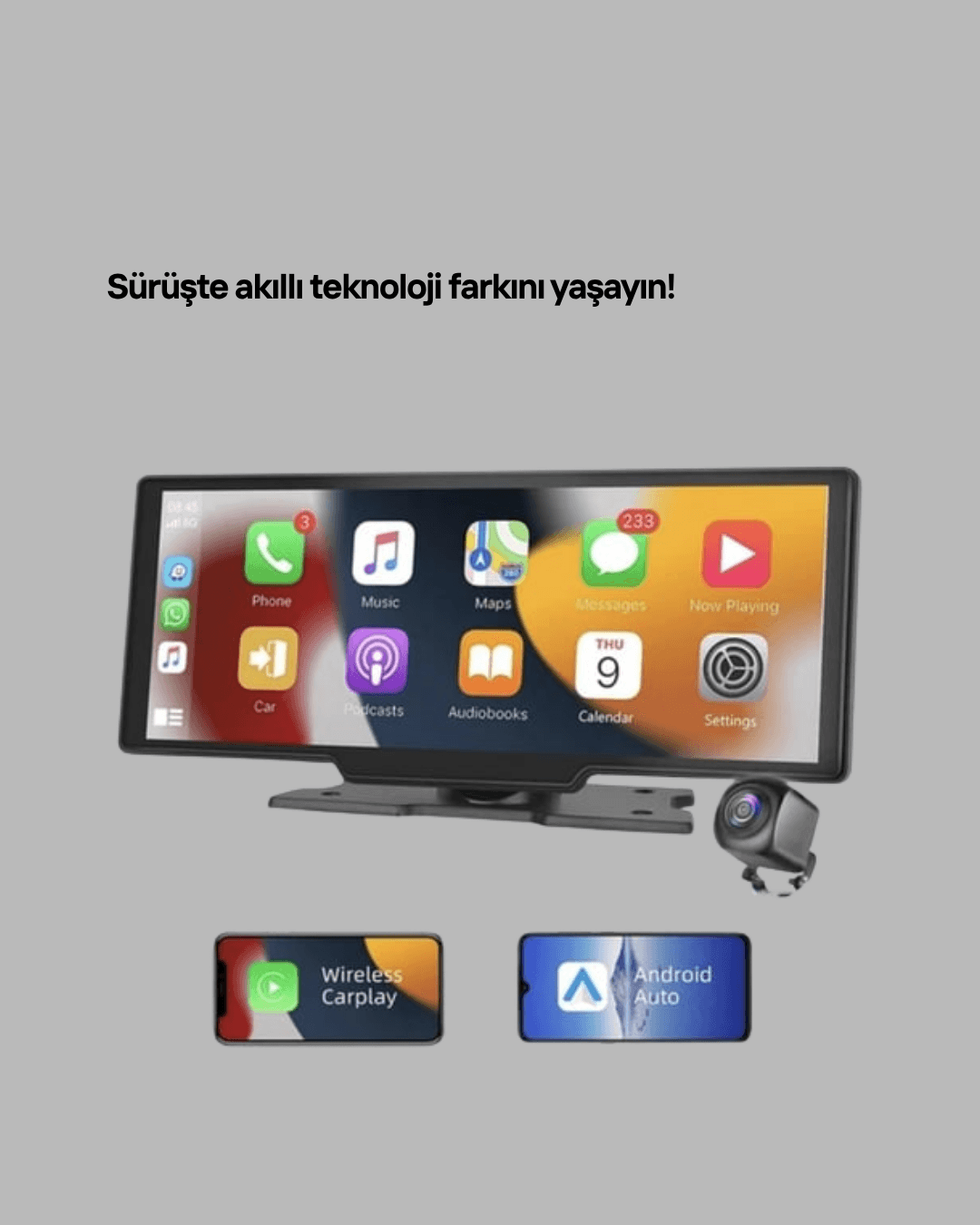 Volkswagen Golf Polo Passat Uyumlu 10.26” CarPlay Android Auto Ekran 3
