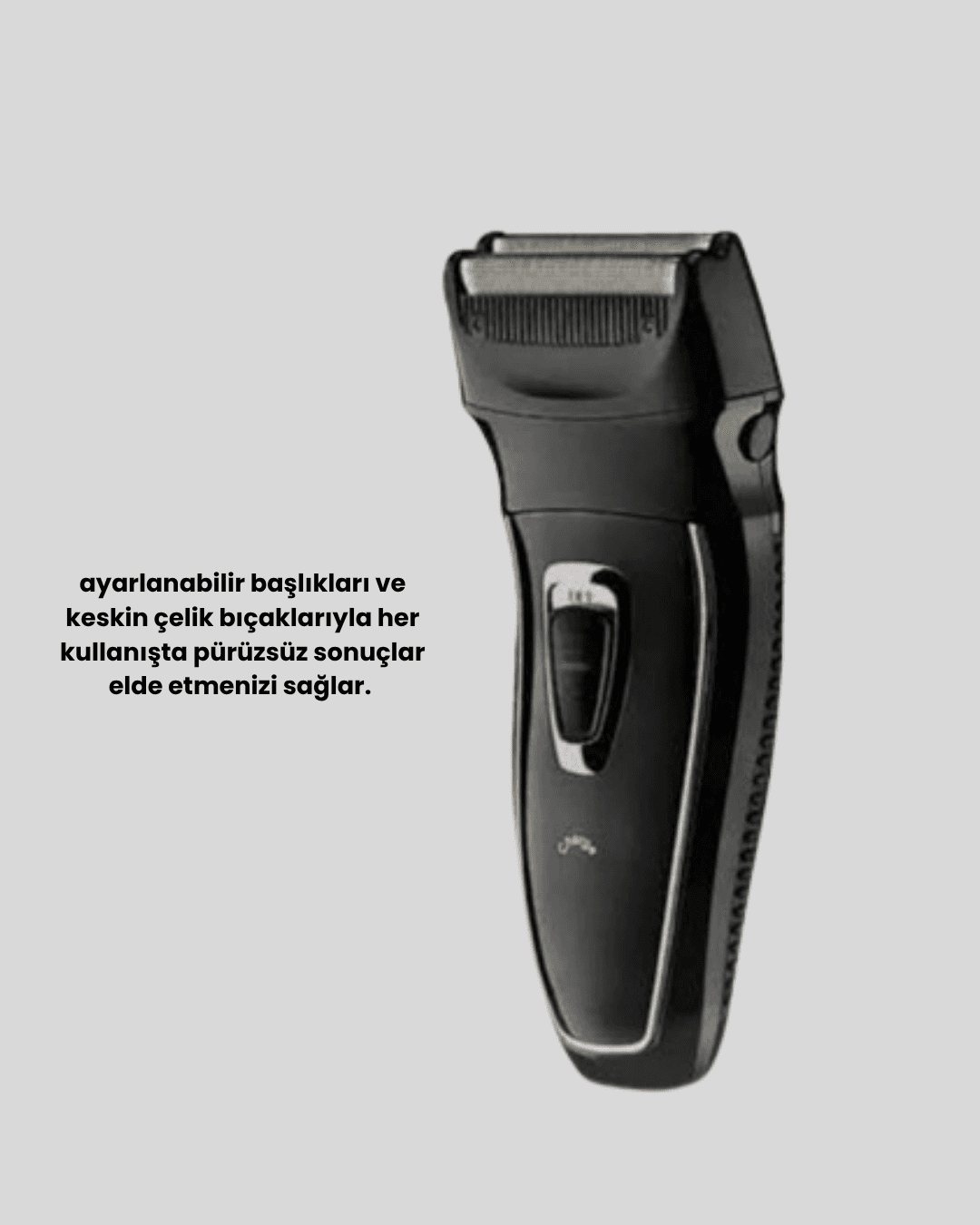 Uzun Pil Ömürlü Şarjlı Tıraş Makinesi – Hızlı Şarj, Ergonomik Tasarım, Çok Yönlü Kullanım 6