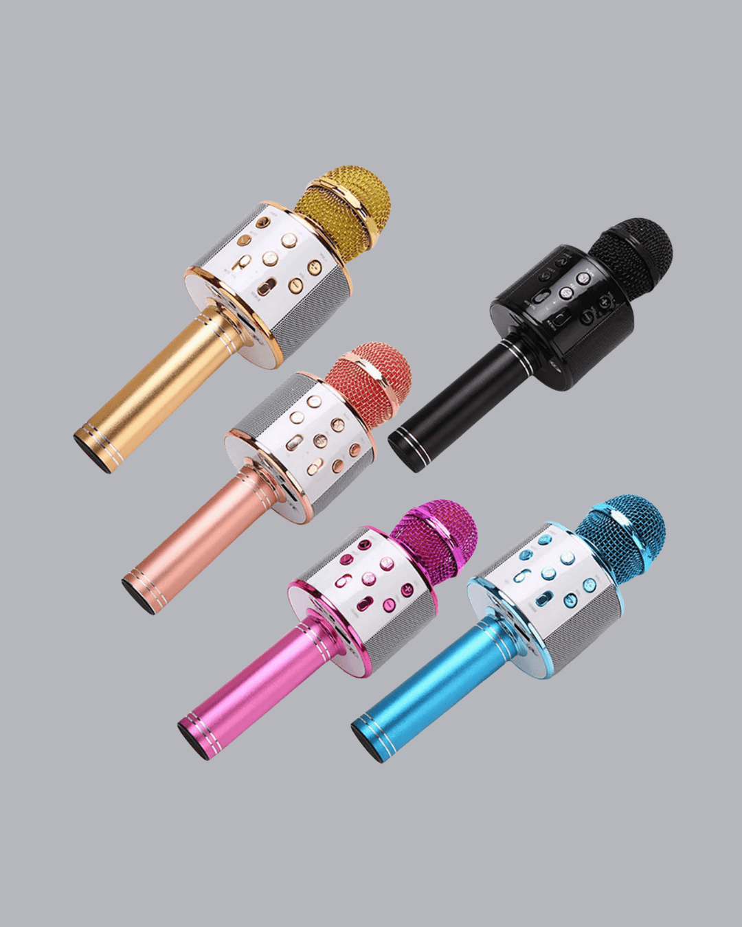 Kablosuz Bluetooth Karaoke Mikrofon  Yankı Efektli 6