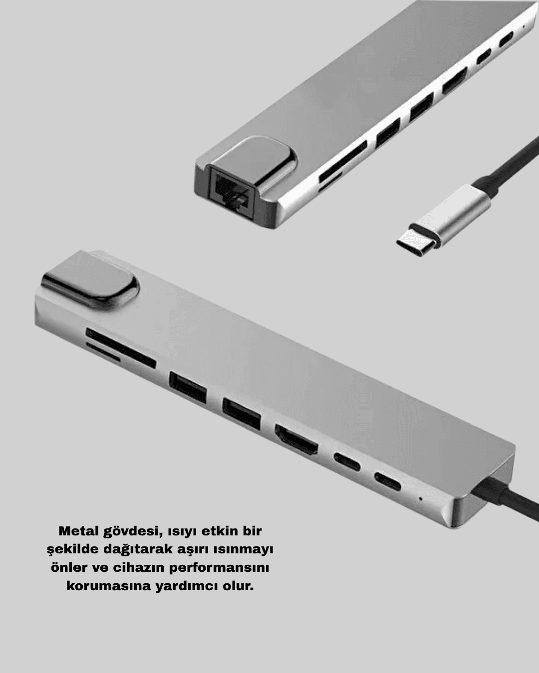 Dönüştürücü Hub – Kompakt, Dayanıklı ve Yüksek Hızlı Bağlantı 6