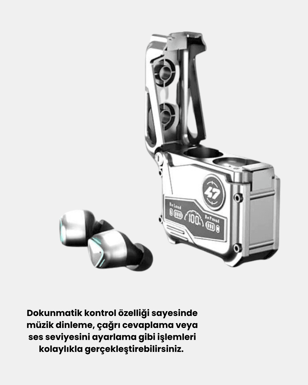 Powerbank Özellikli Bluetooth Kulaklık – Ergonomik, Suya Dayanıklı 6