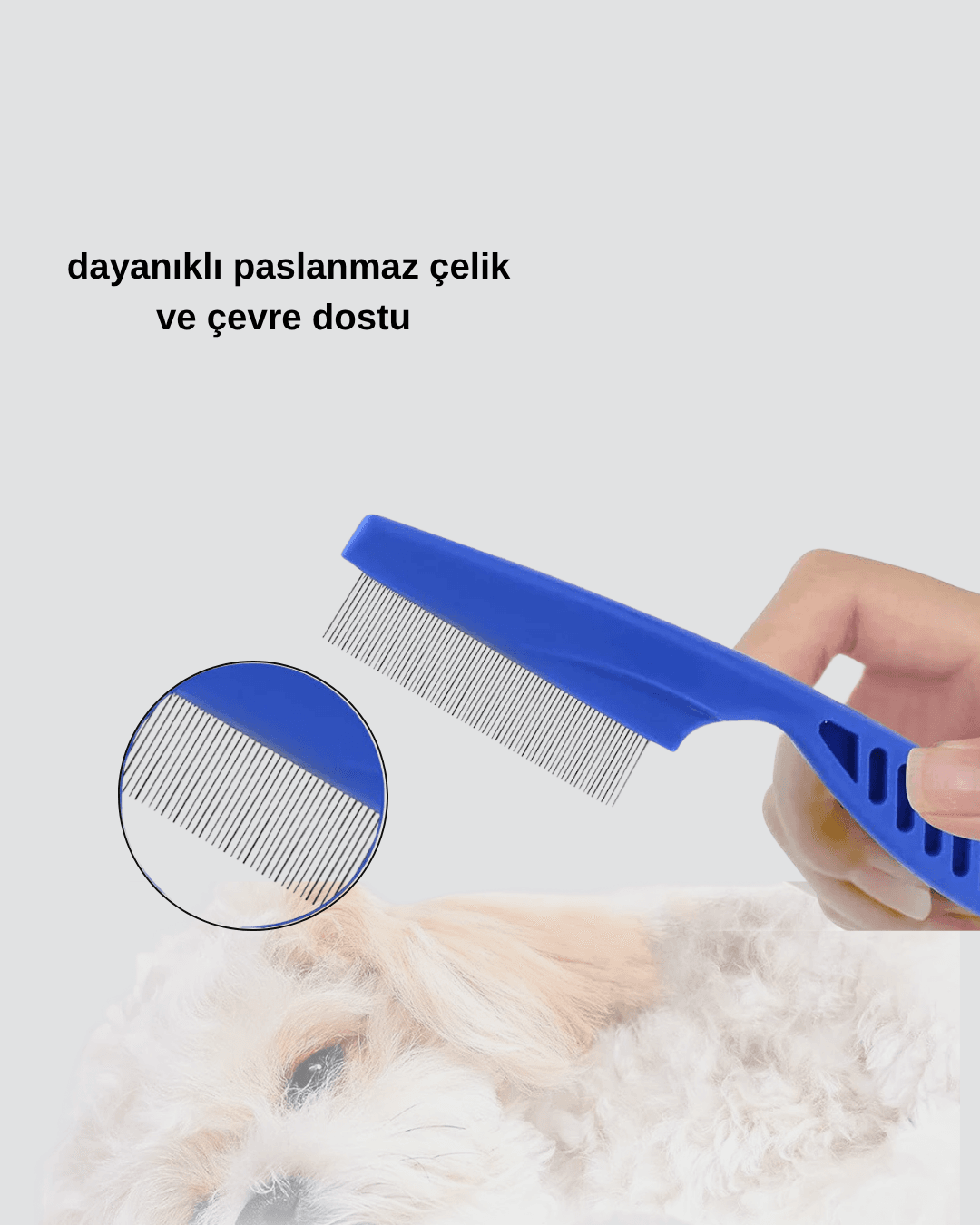 Evcil Hayvan Tüy Bakım Seti – 4’lü Paslanmaz Çelik ve Eco Plastik, Kolay Temizlenebilir ve Dayanıklı 6