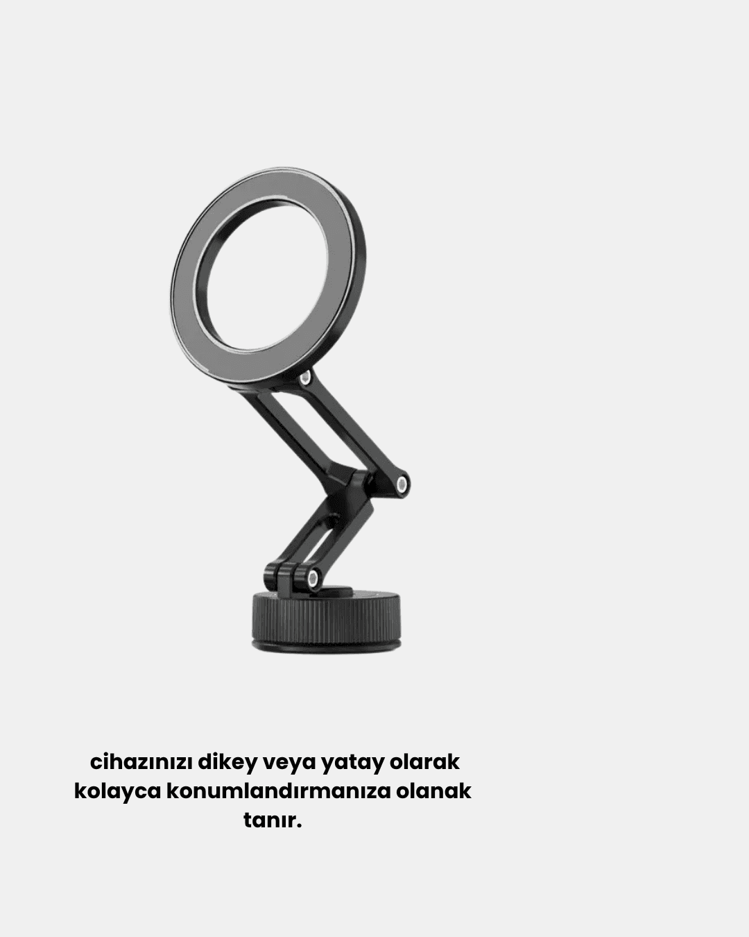 Katlanır Manyetik Araç İçi Telefon Tutucu – 360° Dönebilen, MagSafe Uyumlu, Güçlü Mıknatıslı Tasarım 6