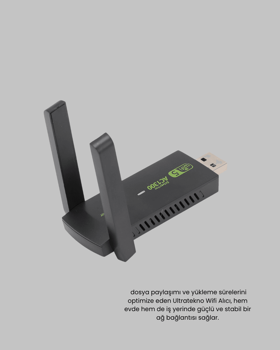 Dual Band USB WiFi Adaptör – 1200 Mbps Hız 6