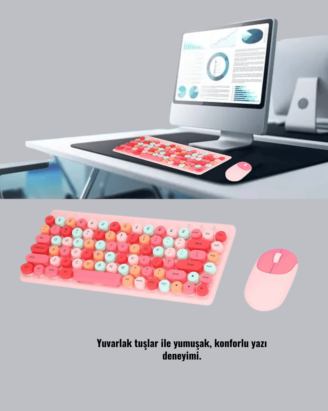 Bluetooth Klavye ve Mouse Seti 3