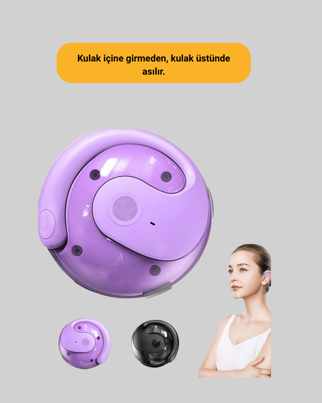 kulak arkası  Bluetooth Kulaklık, Gürültü Azaltma 5