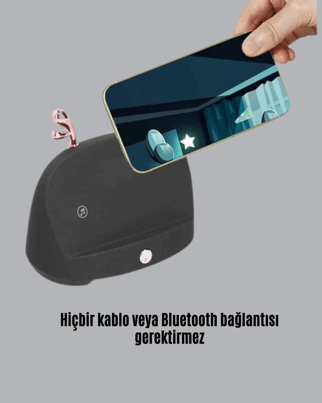 Kablosuz Telefon Tutucu ve Bluetooth Hoparlör – Pratik ve Şık Ses Çözümü 4