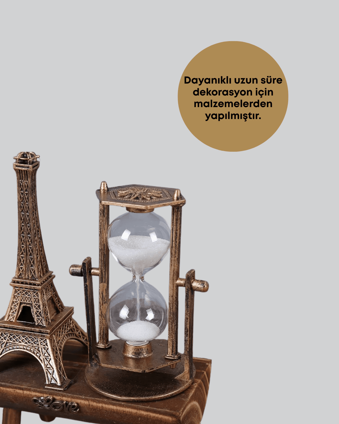 Ahşap Kum Saati – Vintage Tasarımlı Masa Dekoru 5