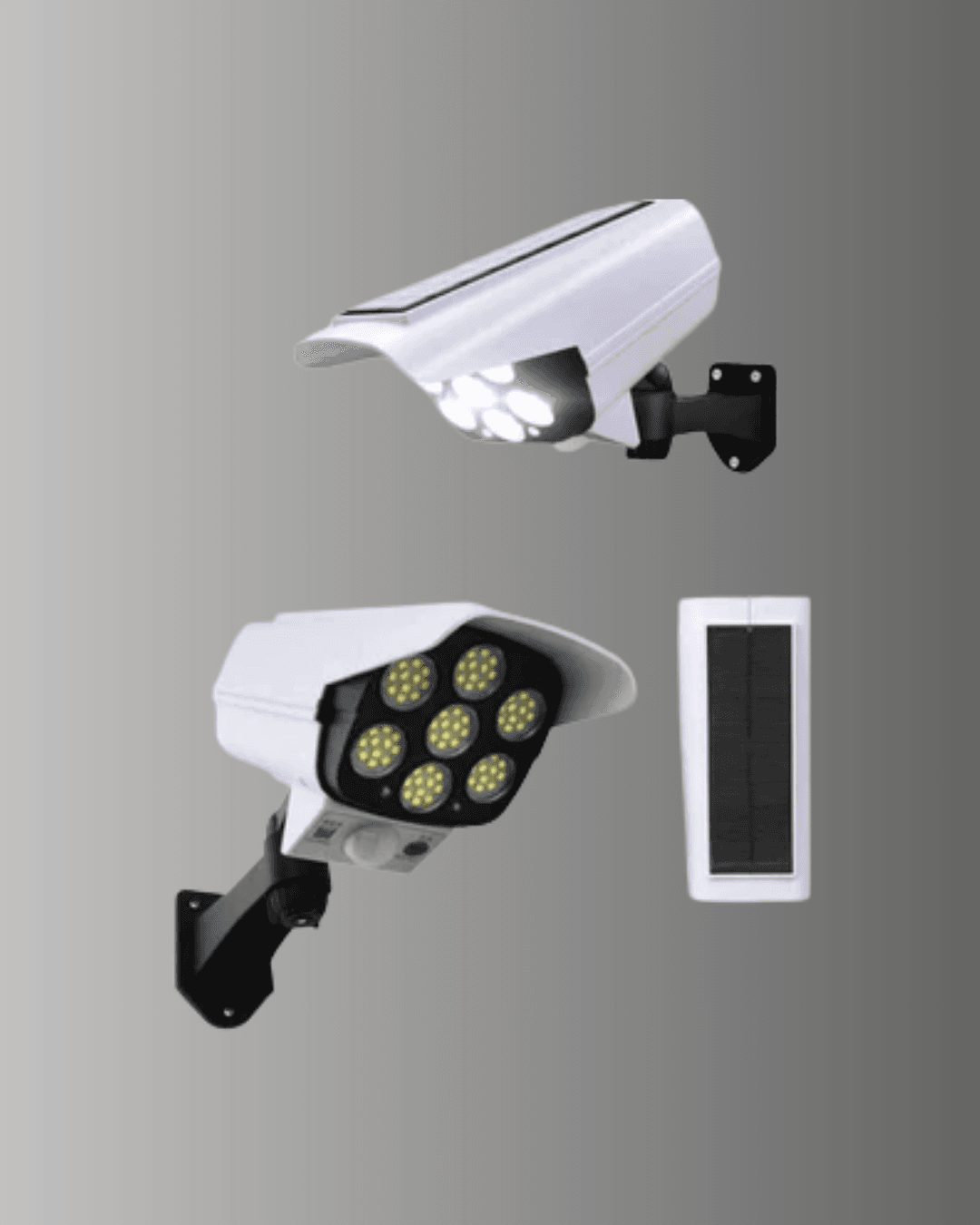 Kamera Görünümlü Güneş Enerjili Bahçe Lambası 77 LED PIR Hareket Sensörlü IP65 5