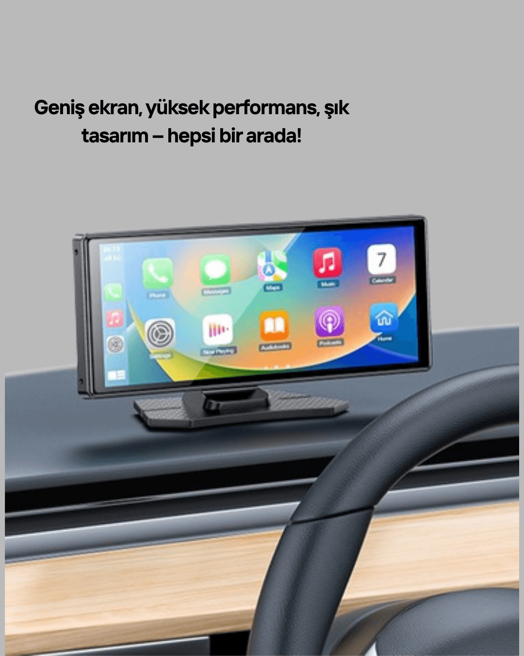 Volkswagen Golf Polo Passat Uyumlu 10.26” CarPlay Android Auto Ekran 5