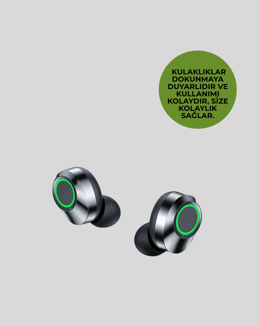 Gürültü Engelleyici Bluetooth Kulaklık – Akıllı Ekranlı, HiFi Ses Kalitesi 5