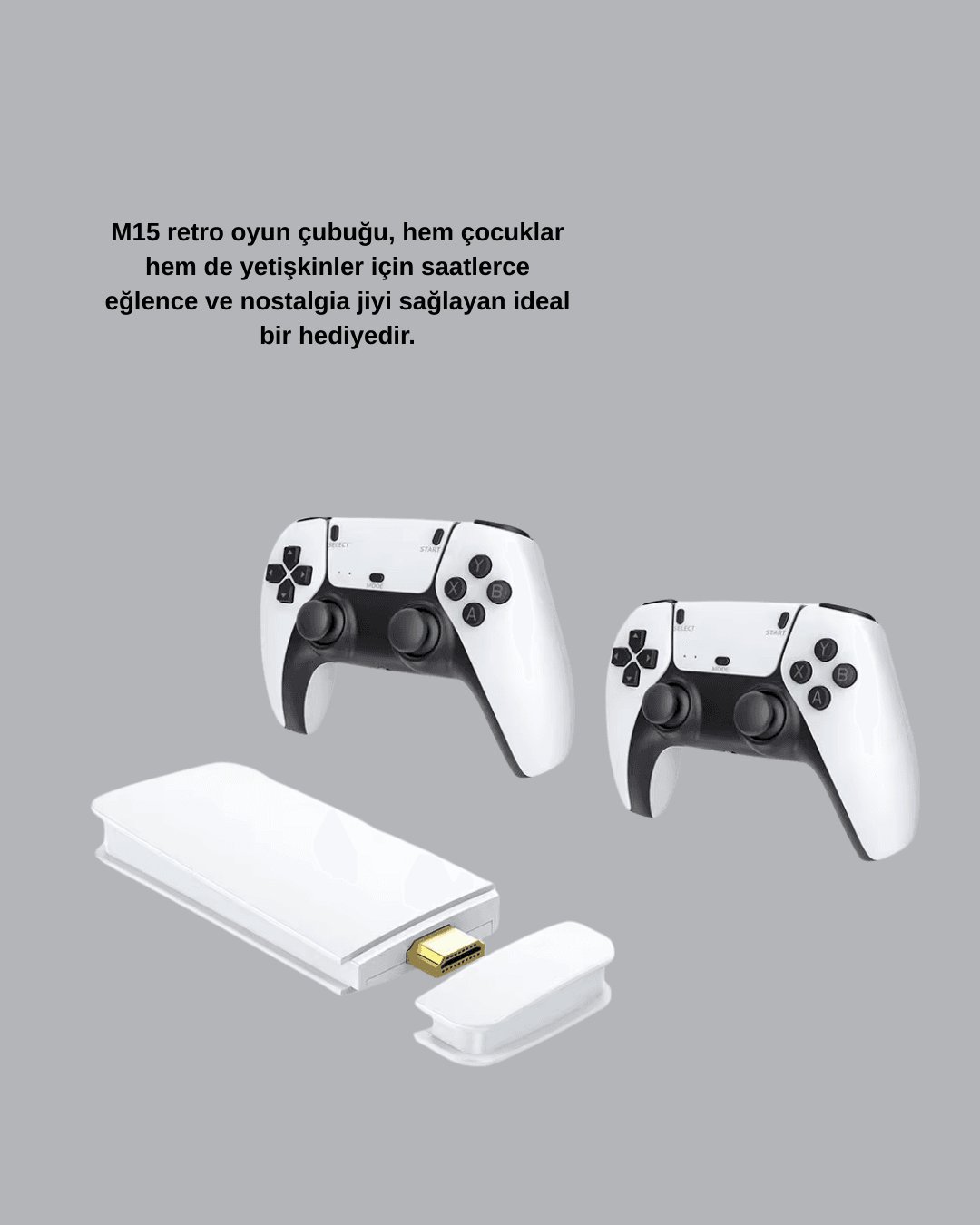 2 Kablosuz Kollu HDMI Uyumlu M15 Oyun Konsolu 3