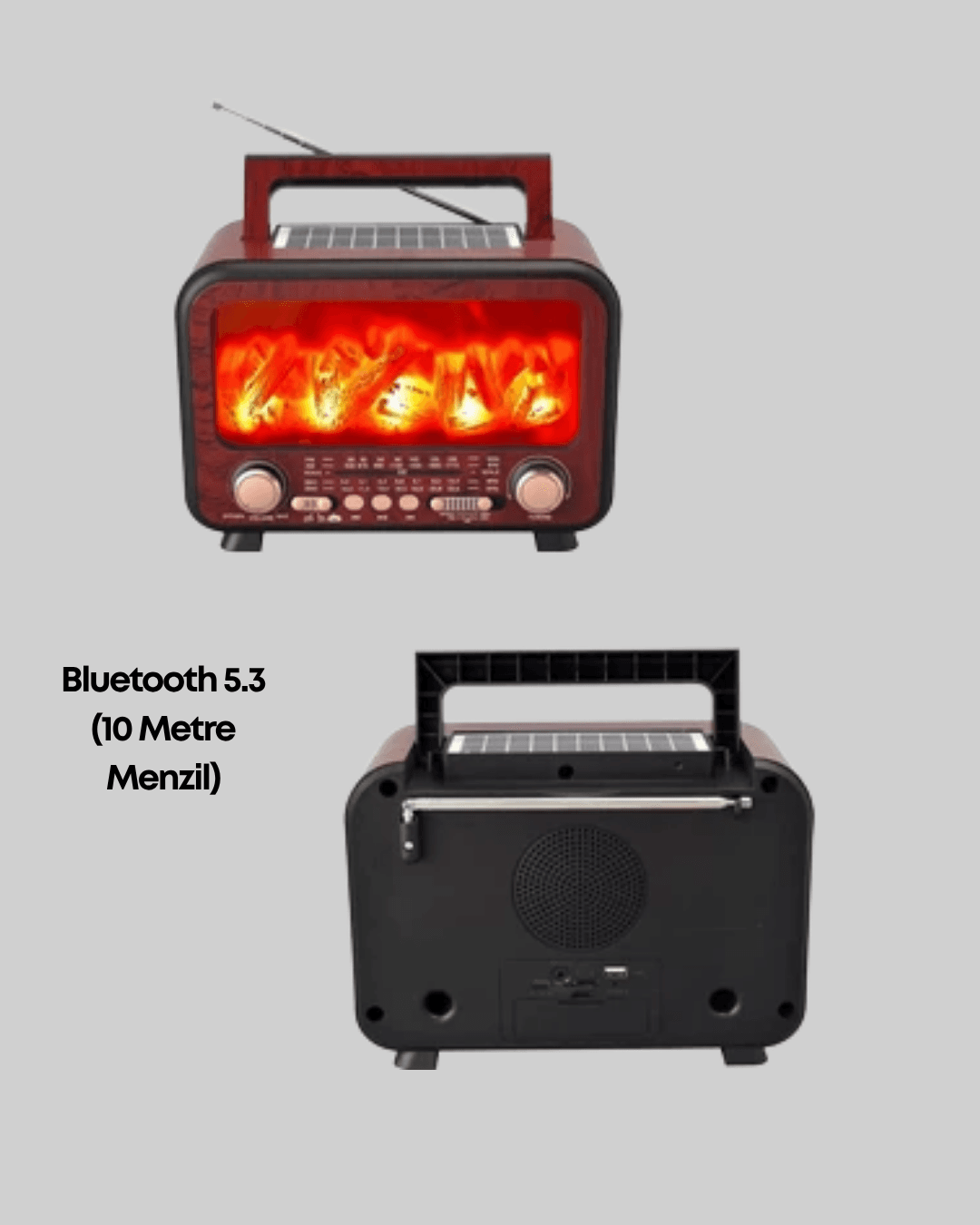 Alev Efektli Bluetooth Hoparlör 5
