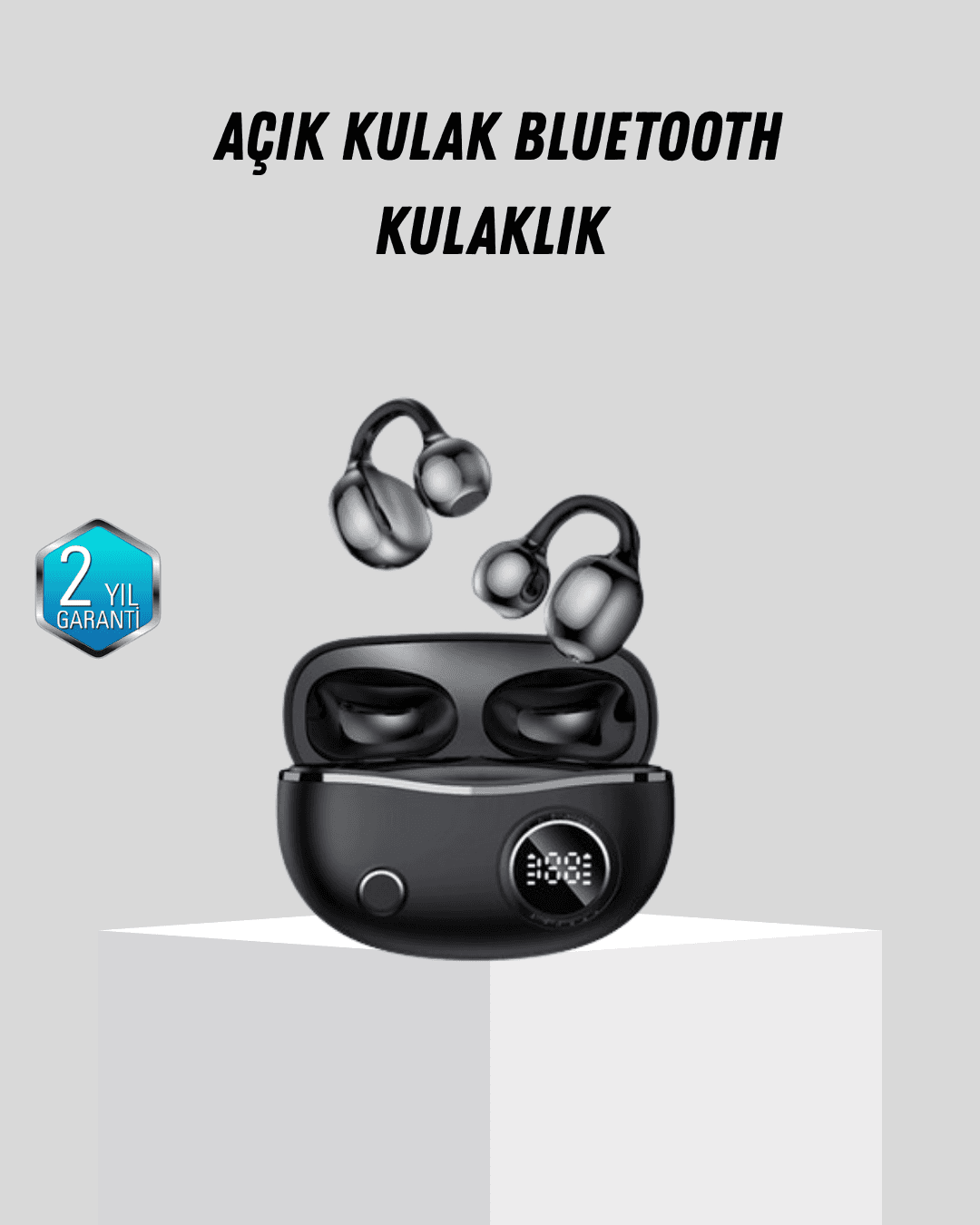 Açık Kulak Bluetooth 5.4 Kulaklık APTX Destekli Ergonomik Kablosuz Kulaklık