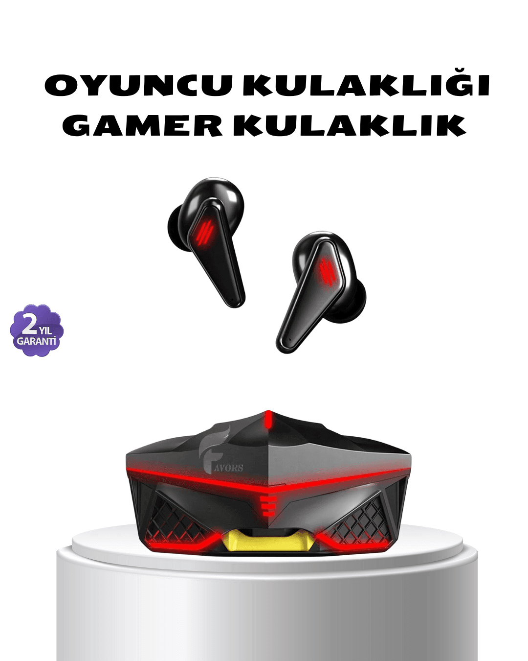 Kablosuz Bluetooth Kulaklık 5.0 Dokunmatik Kontrol Gürültü Engelleme
