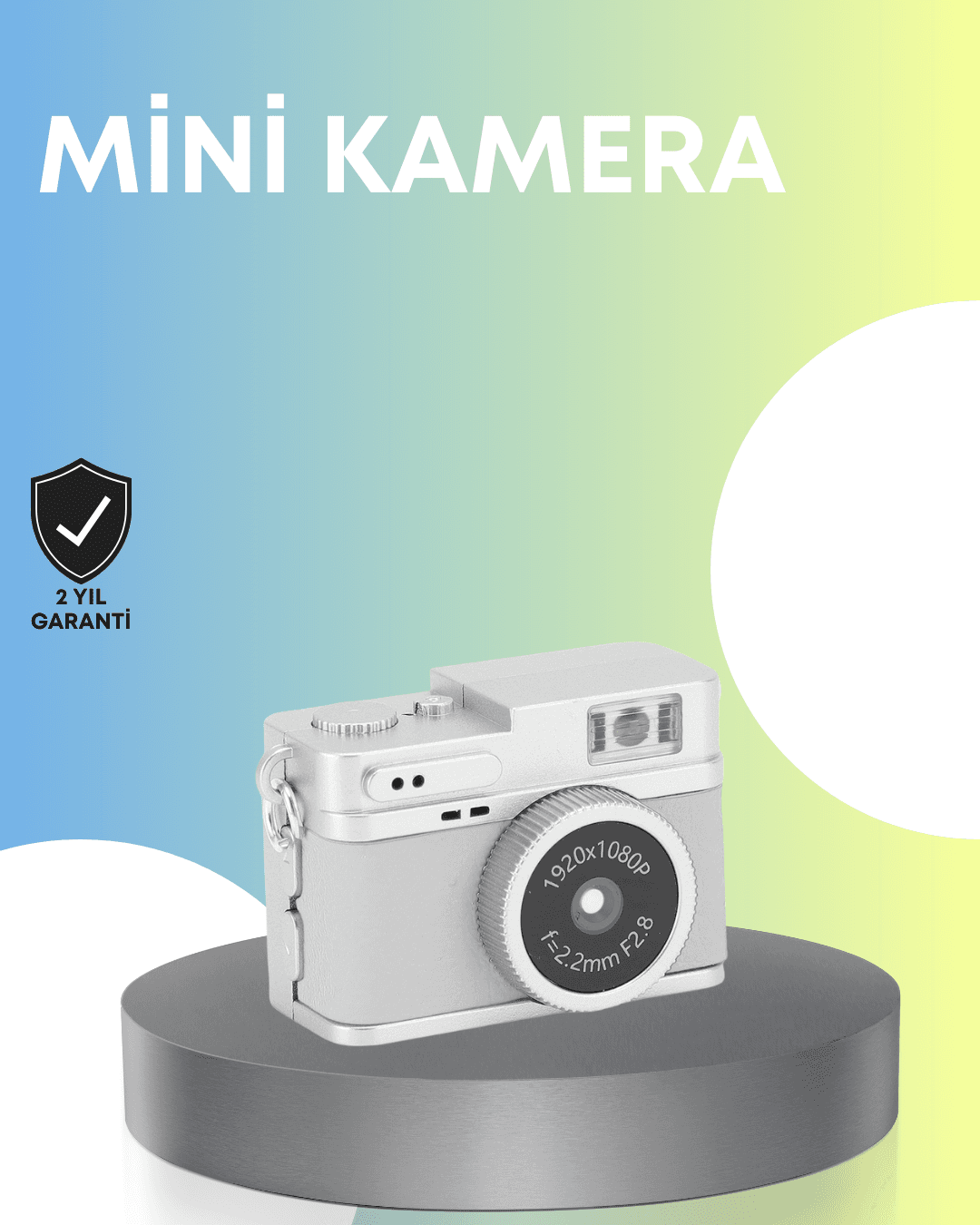 Mini Retro Dijital Kamera 1080P Full HD Dahili 128GB Hafızalı
