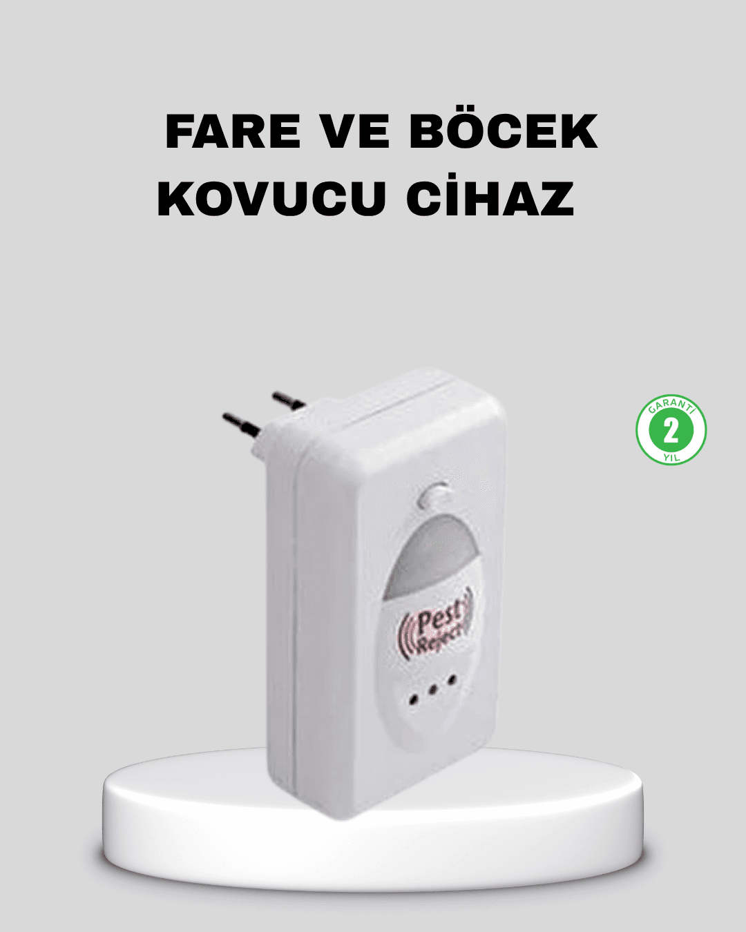 Ultrasonik Haşere Kovucu Cihaz – Sessiz, Kimyasalsız ve Etkili Koruma
