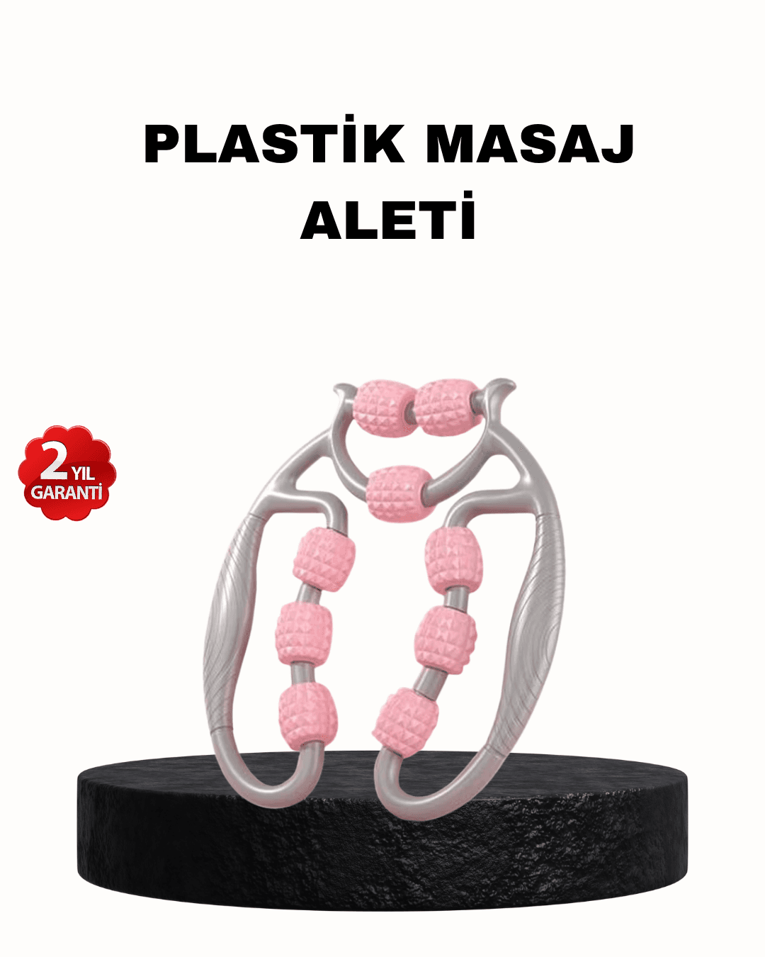 3D Nokta Masaj Aleti Derin Kas Rahatlatıcı Vücut Şekillendirici Silikon Masaj Başlıklı