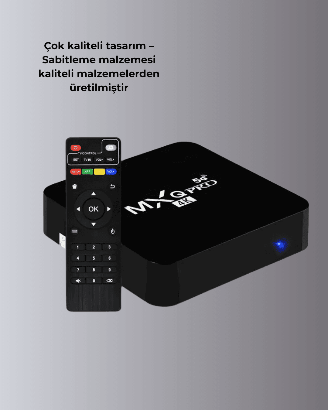 Android TV Box 4K – 2GB RAM 16GB ROM, Kablosuz Wi-Fi Medya Oynatıcı 6