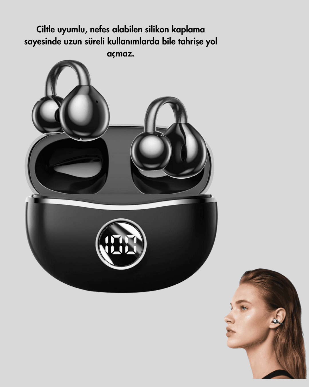 YXG10 SİYAH BLUETOOTH KULAKLIK 6