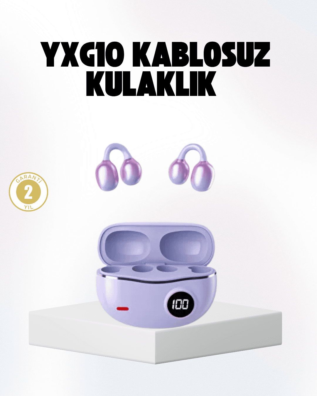 Bluetooth YXG10 Kulak Arkası Tasarım Cilt Dostu Silikon Hafif Yapı