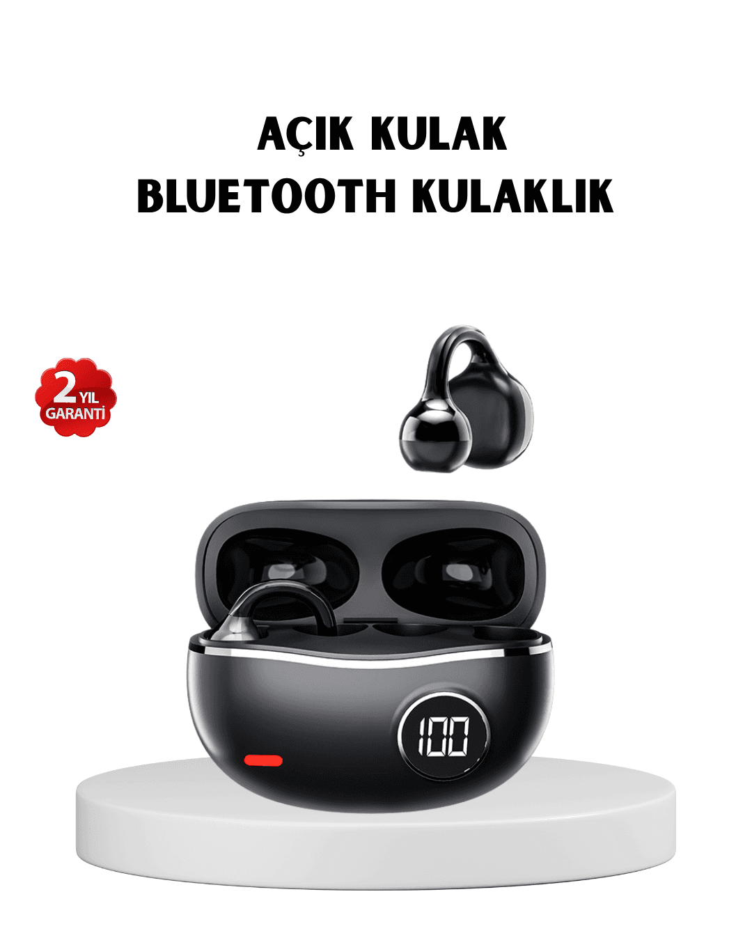 Kablosuz Açık Kulak Kulaklık Bluetooth 5.4 Type-C Hızlı Şarj 30 Saat APTX Ses