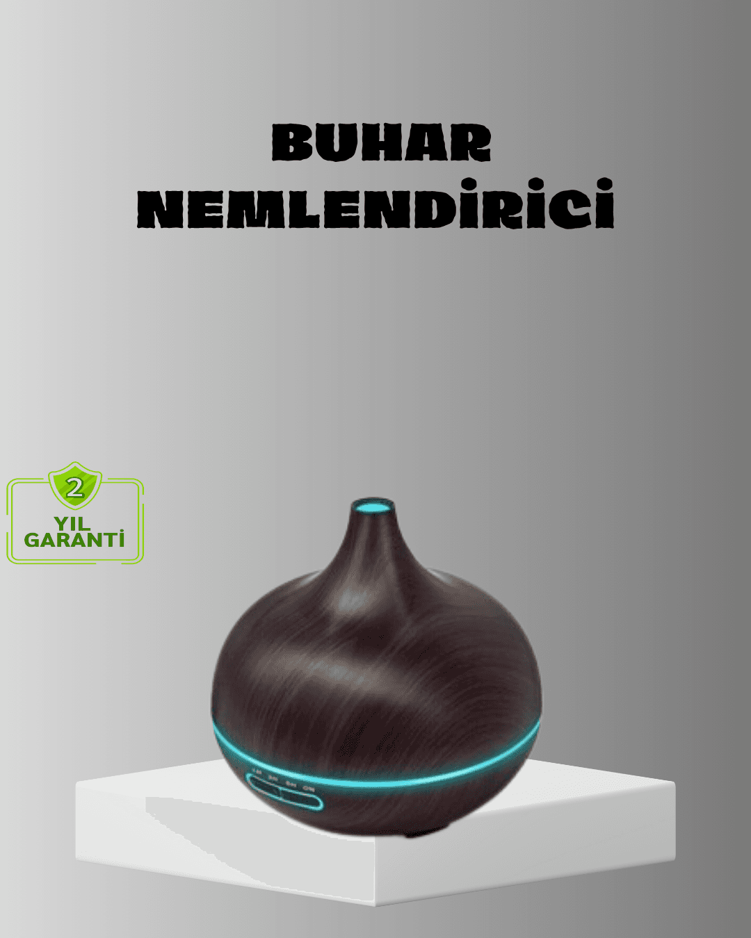 Aromaterapi Difüzörü 550 ml Ultrasonik Nemlendirici Otomatik Kapanma Özellikli