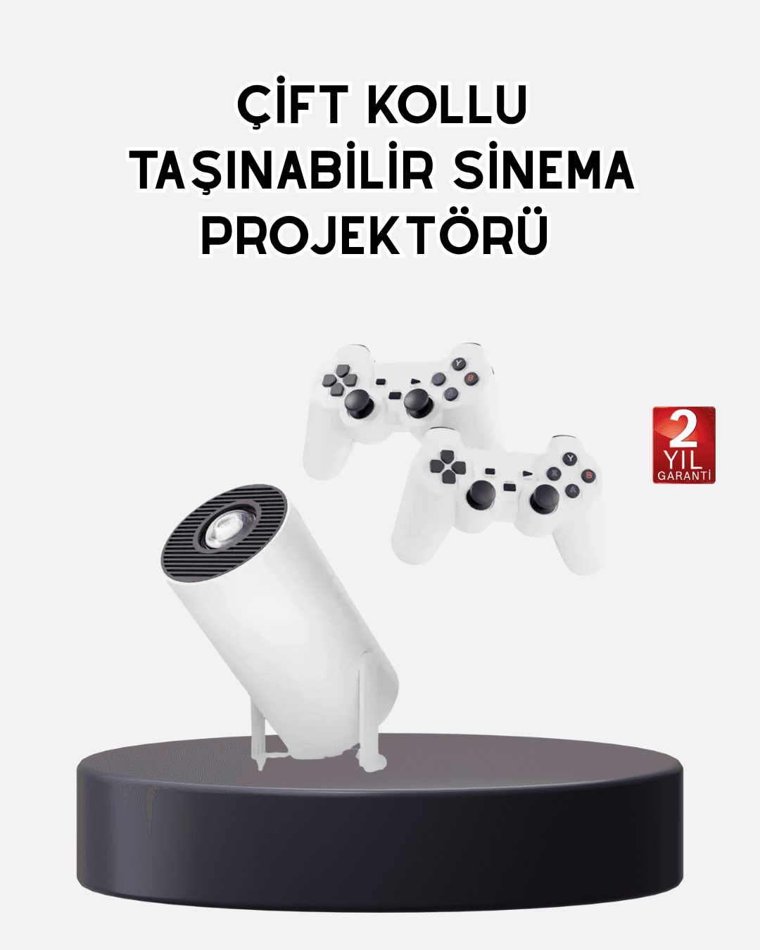 Kablosuz Projeksiyon Cihazı 4K Destekli HDMI USB Oyun Uyumlu
