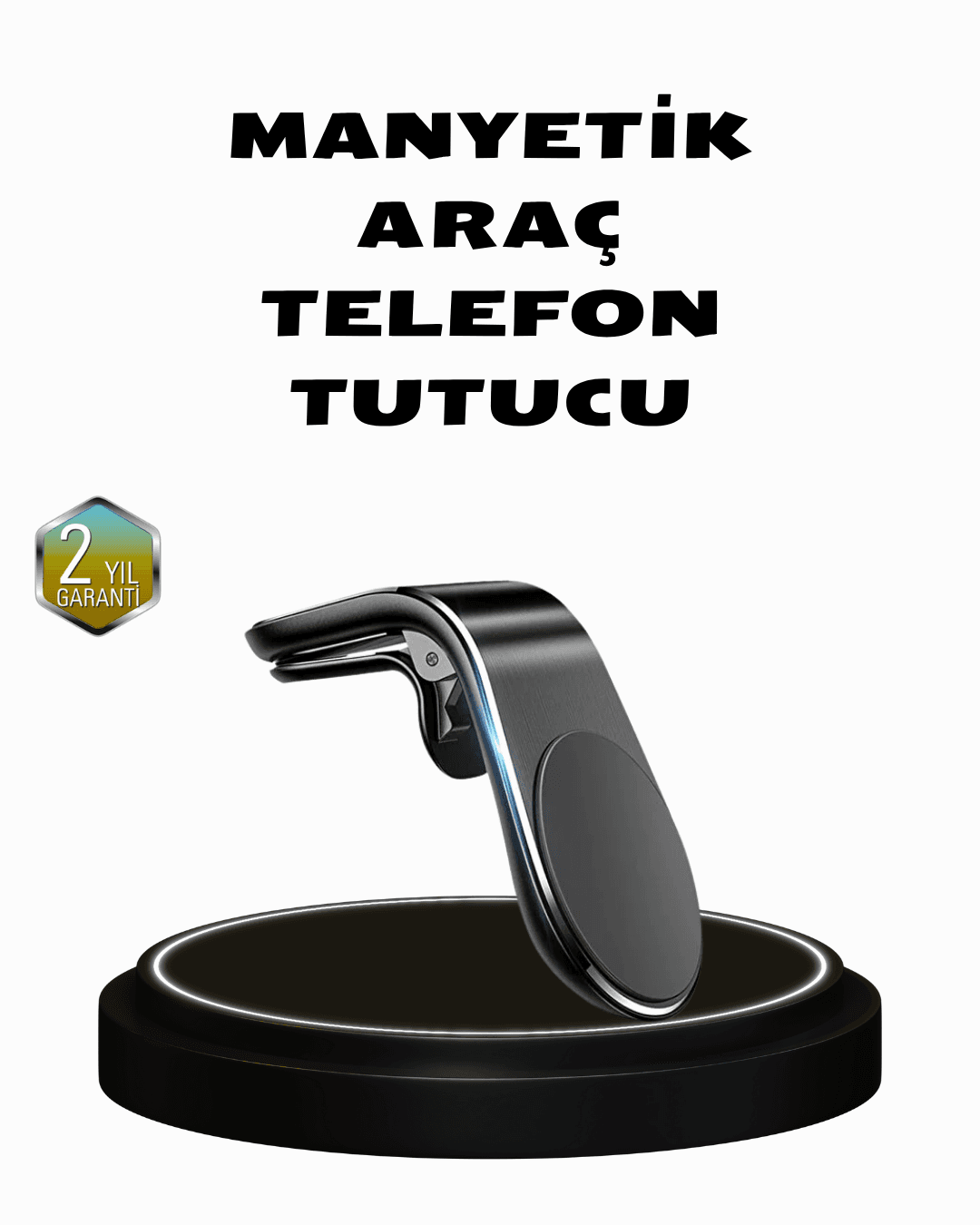 360° Dönebilen Manyetik Araç Telefon Tutucu Sarsıntısız ve Şık Tasarımlı