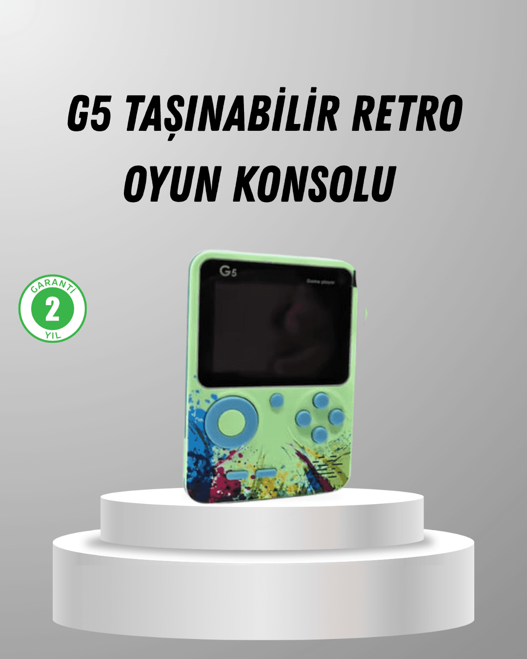 G5 Retro Mini Oyun Konsolu 500 Oyun 3 İnç Ekran TV Desteği Taşınabilir