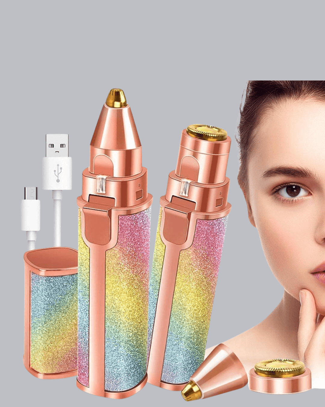 USB Şarjlı Kaş ve Yüz Tüy Alma Cihazı – Taşınabilir ve Acısız Kullanım 3