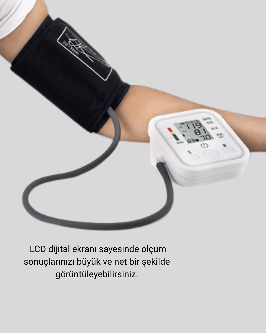 Üst Koldan Ölçüm Dijital Tansiyon Aleti – IHB Aritmi Uyarılı ve Çift Hafızalı 3