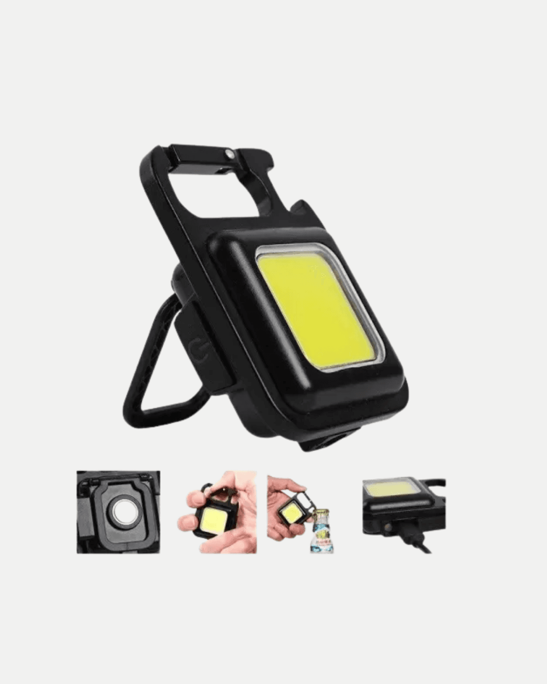 USB Type-C Şarjlı Mini LED Fener Manyetik Katlanabilir 1000 Lümen 3