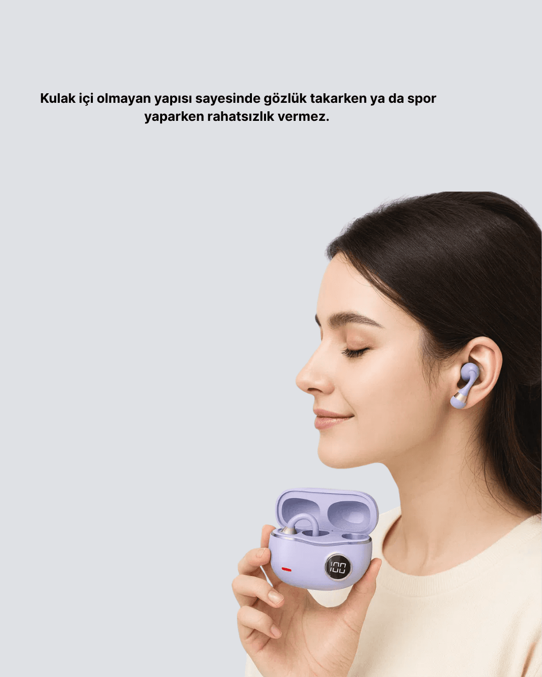 Kulak Arkası Klipsli Bluetooth Kulaklık YXG10 Silikon Malzemeli Ergonomik 3