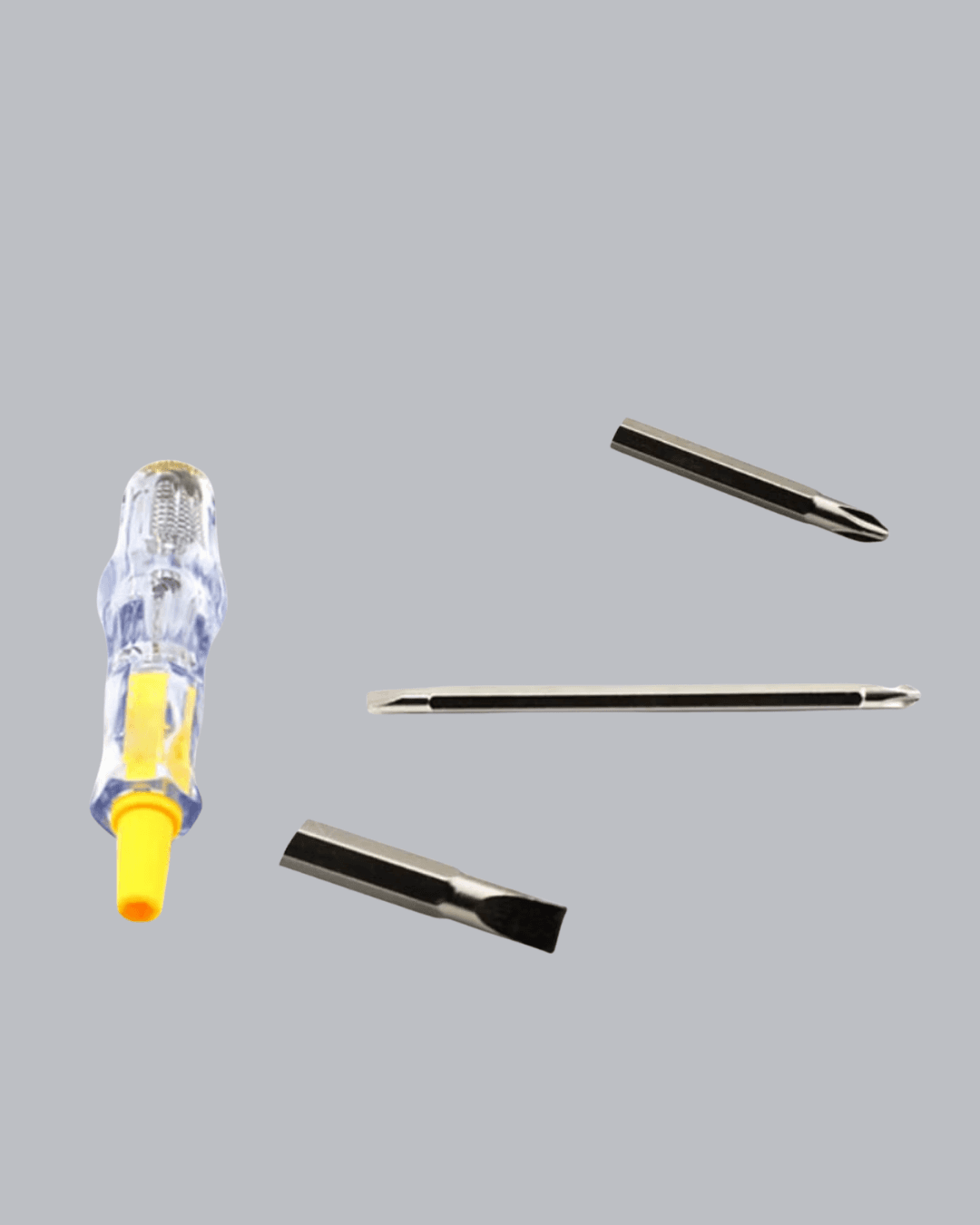 Neon Lambalı Elektrik Kontrol Kalemi Nikel Kaplama 110-220V 3