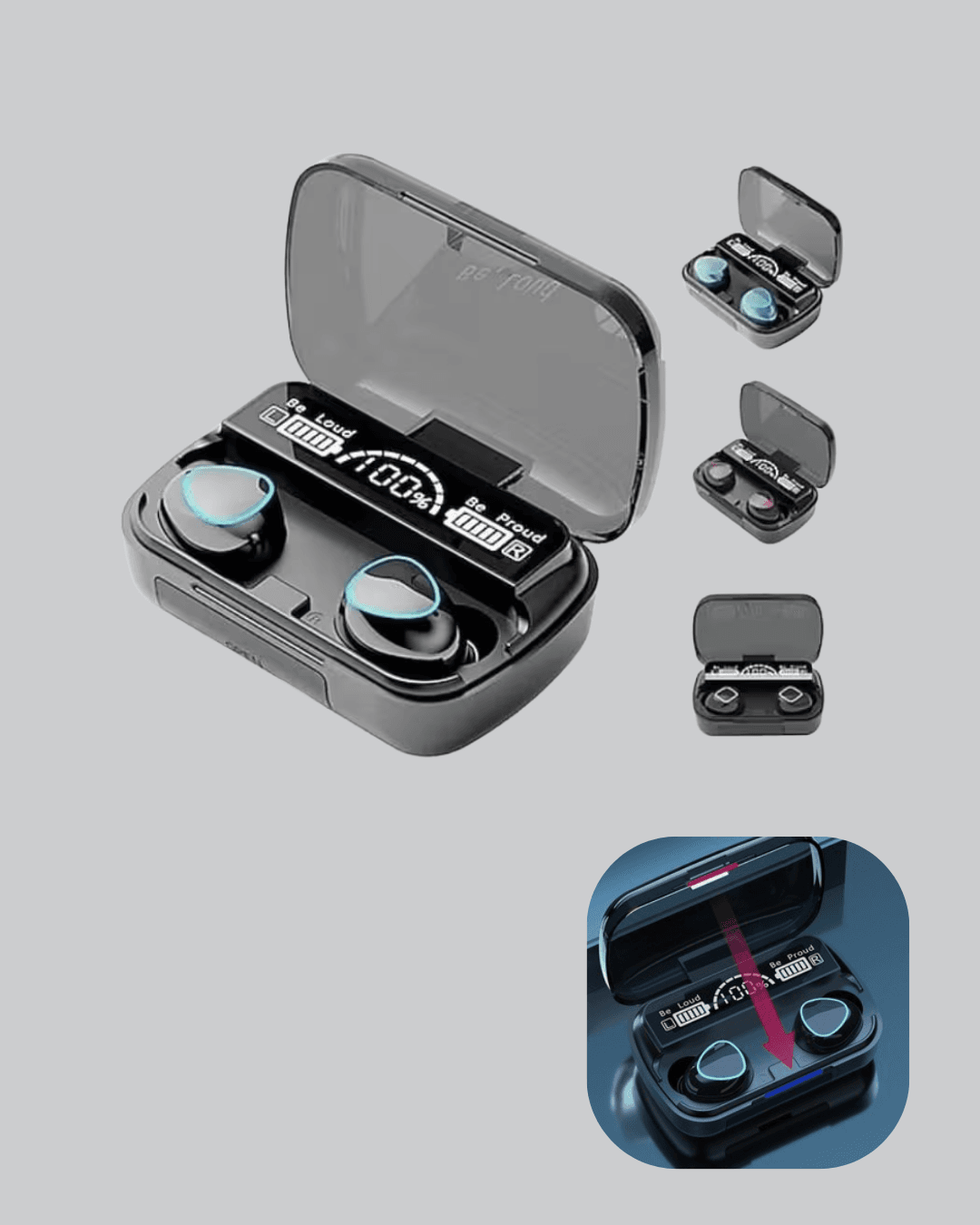 Kablosuz Bluetooth Kulaklık 5.1 Uzun Pil Ömrü Gürültü Engelleme 3