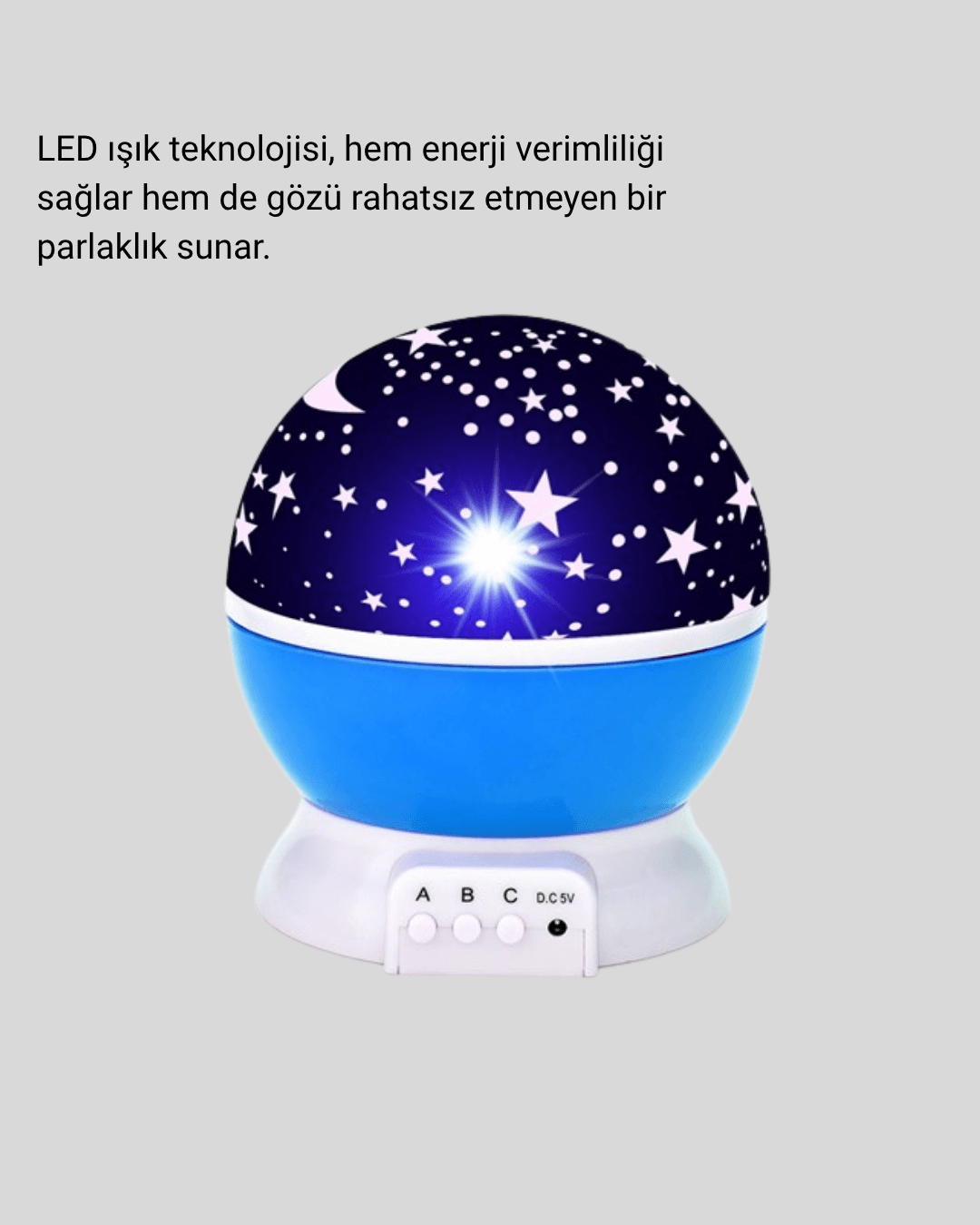 Çocuk Gece Lambası 6 Modlu Renkli LED Enerji Tasarruflu Masal Işığı 3