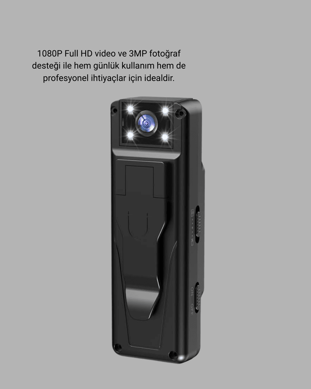 180° Döner Lensli Mini Kamera 1080P Full HD Hareket Algılama 1200mAh 3