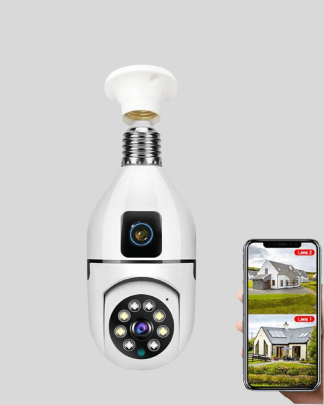 Ampul Tipi WiFi Kamera 2MP Lensli Full HD Görüntü ve Akıllı Hareket Algılama 3