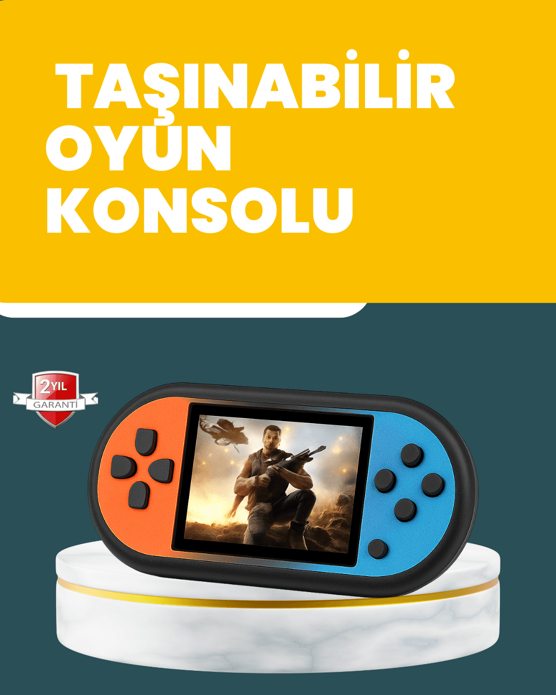 520 Oyunlu Mini Oyun Konsolu HD LCD Ekranlı Taşınabilir Retro Oyun Cihazı