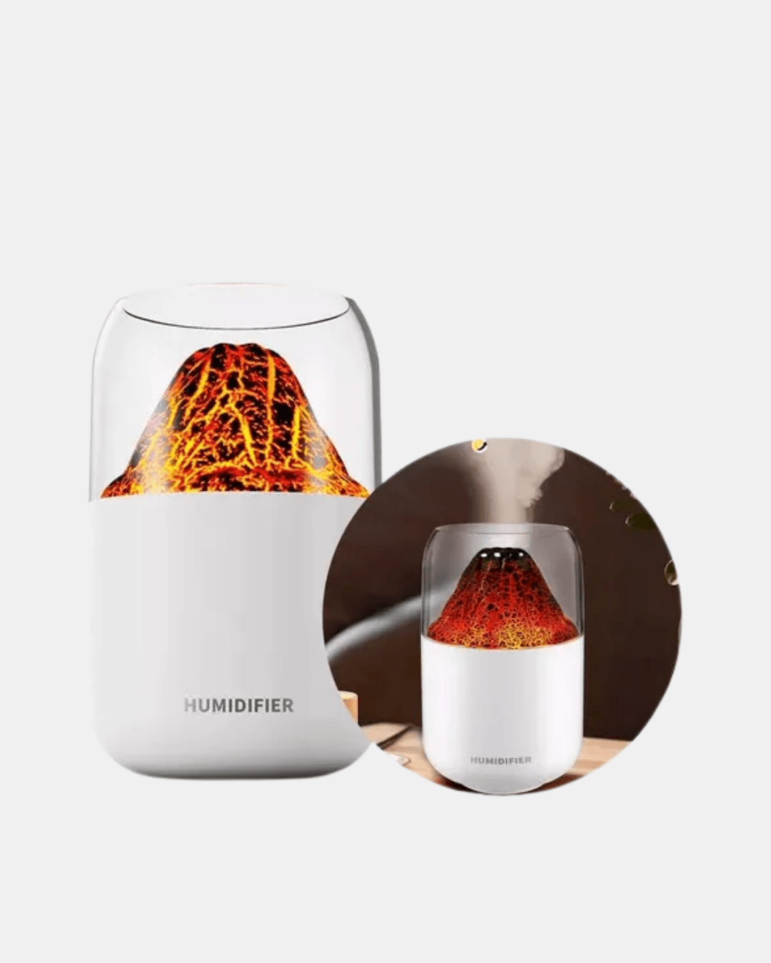 280ml Alev Işıklı Ultrasonik Hava Nemlendirici Sessiz ve USB Şarjlı 3